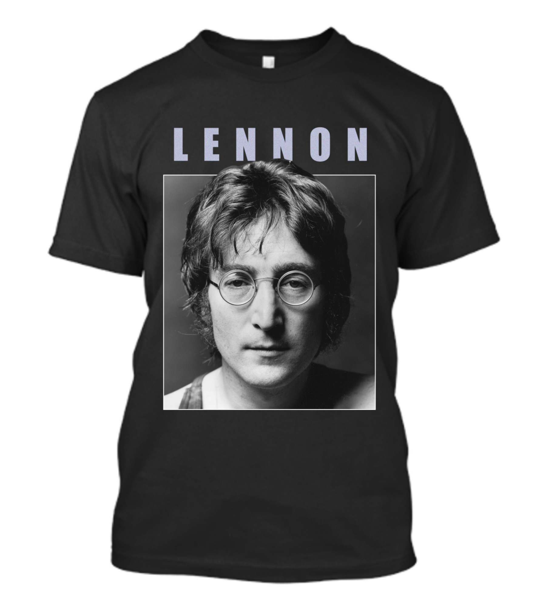 Lennon Black And White Portrait Photography T-Shirt