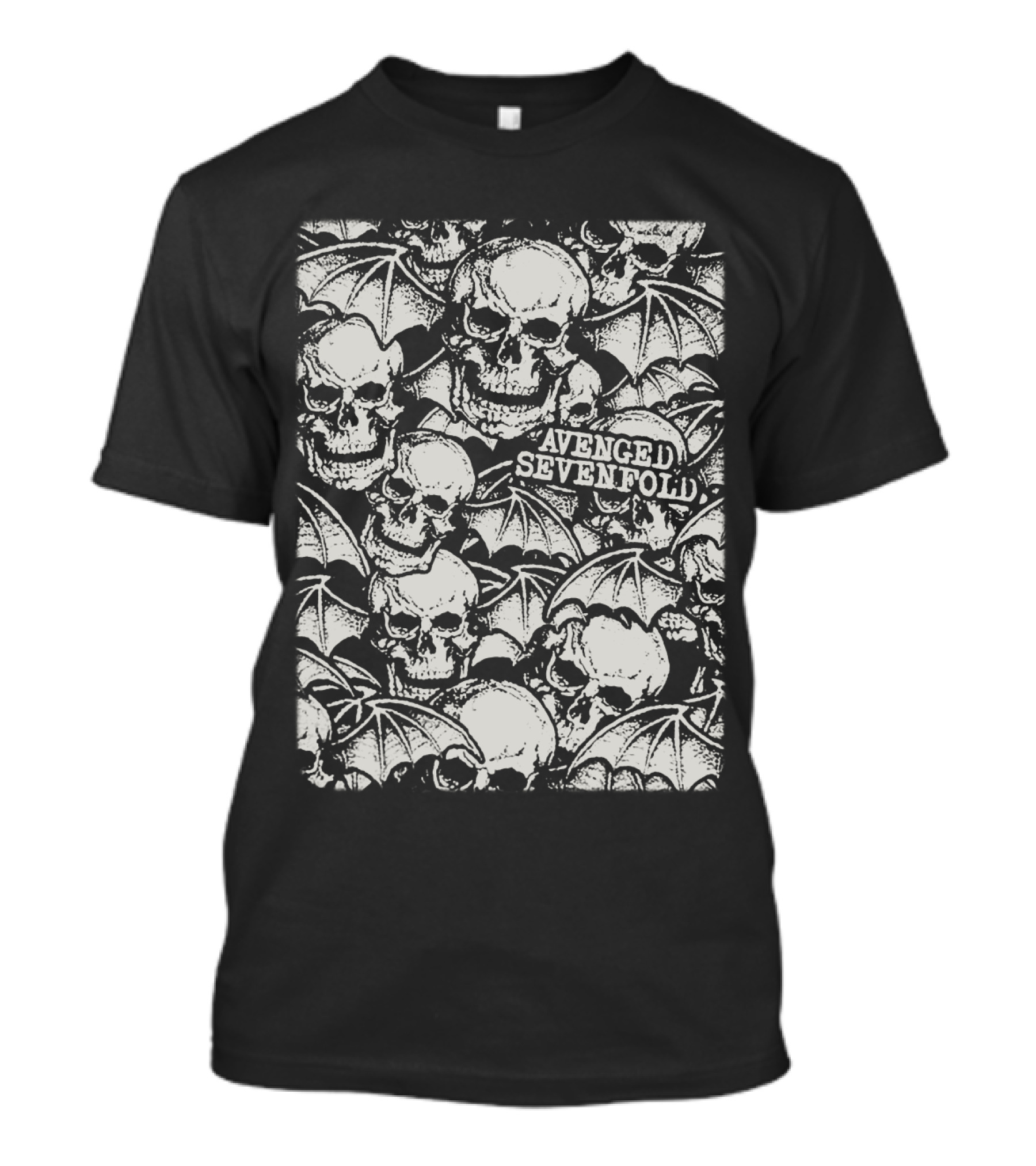 Avenged Sevenfold Skull And Bat Wings T-Shirt