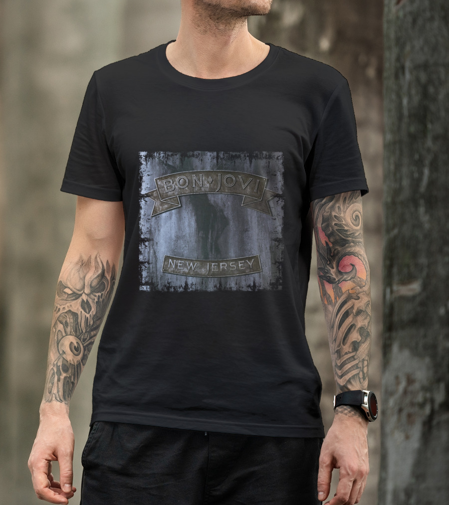 Bon Jovi New Jersey Album Cover T-Shirt
