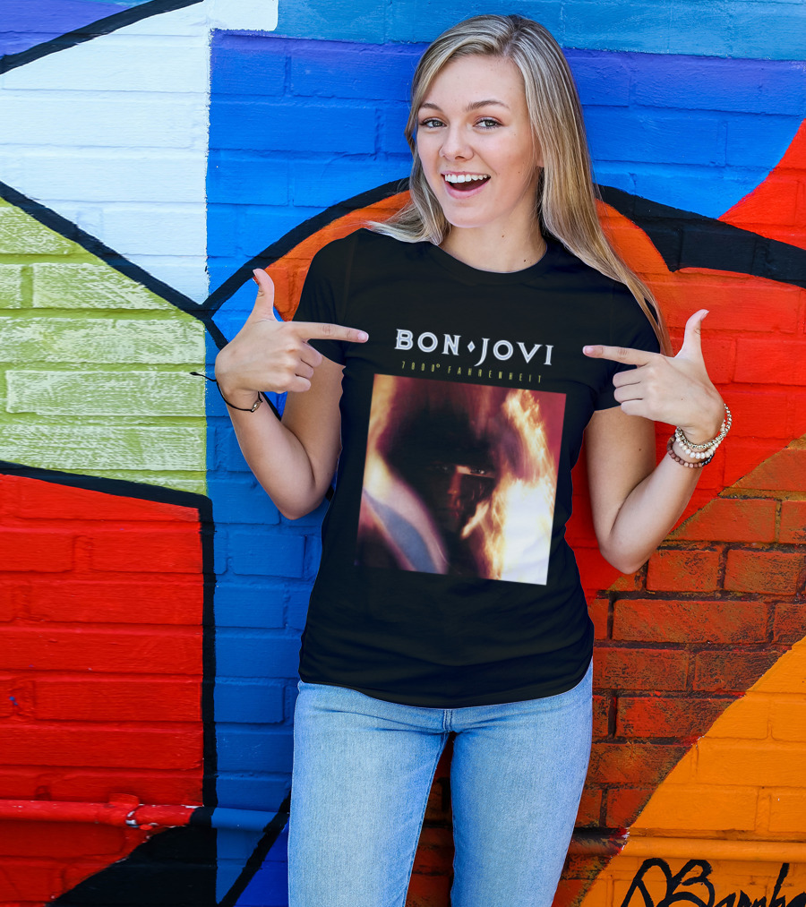 Bon Jovi 7800 Degrees Fahrenheit Album T-Shirt