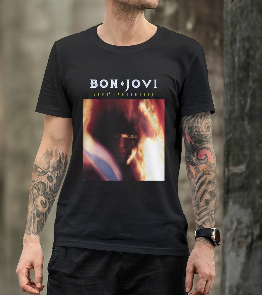 Bon Jovi 7800 Degrees Fahrenheit Album T-Shirt