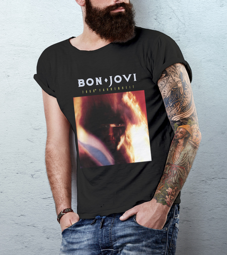 Bon Jovi 7800 Degrees Fahrenheit Album T-Shirt