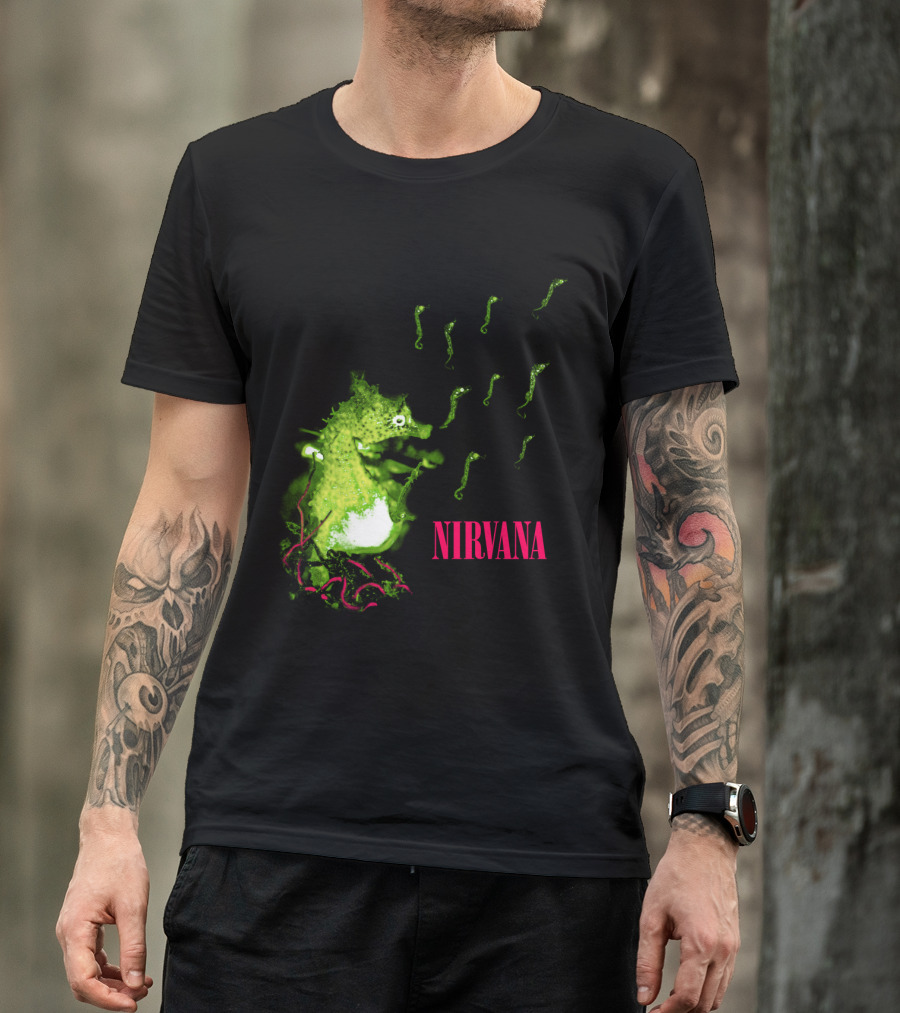 Nirvana Nvn 13 Green Seahorse T-Shirt