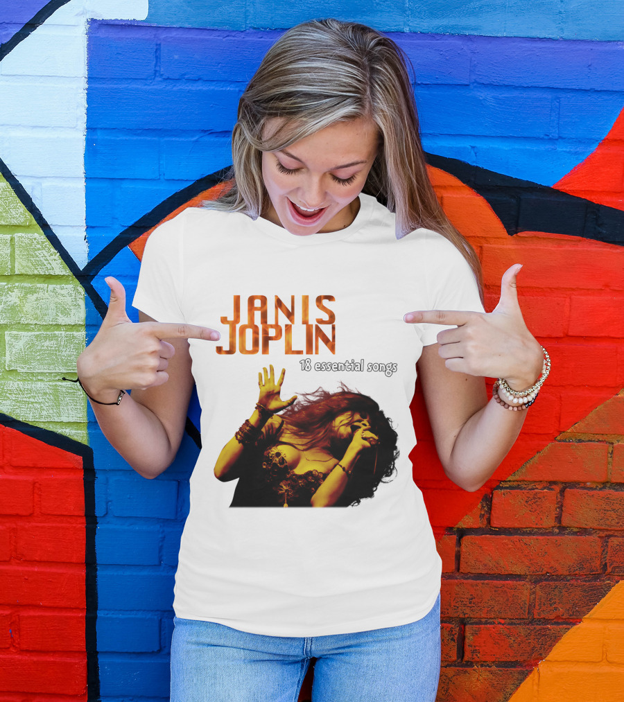 Janis Joplin 18 Essential Songs T-Shirt