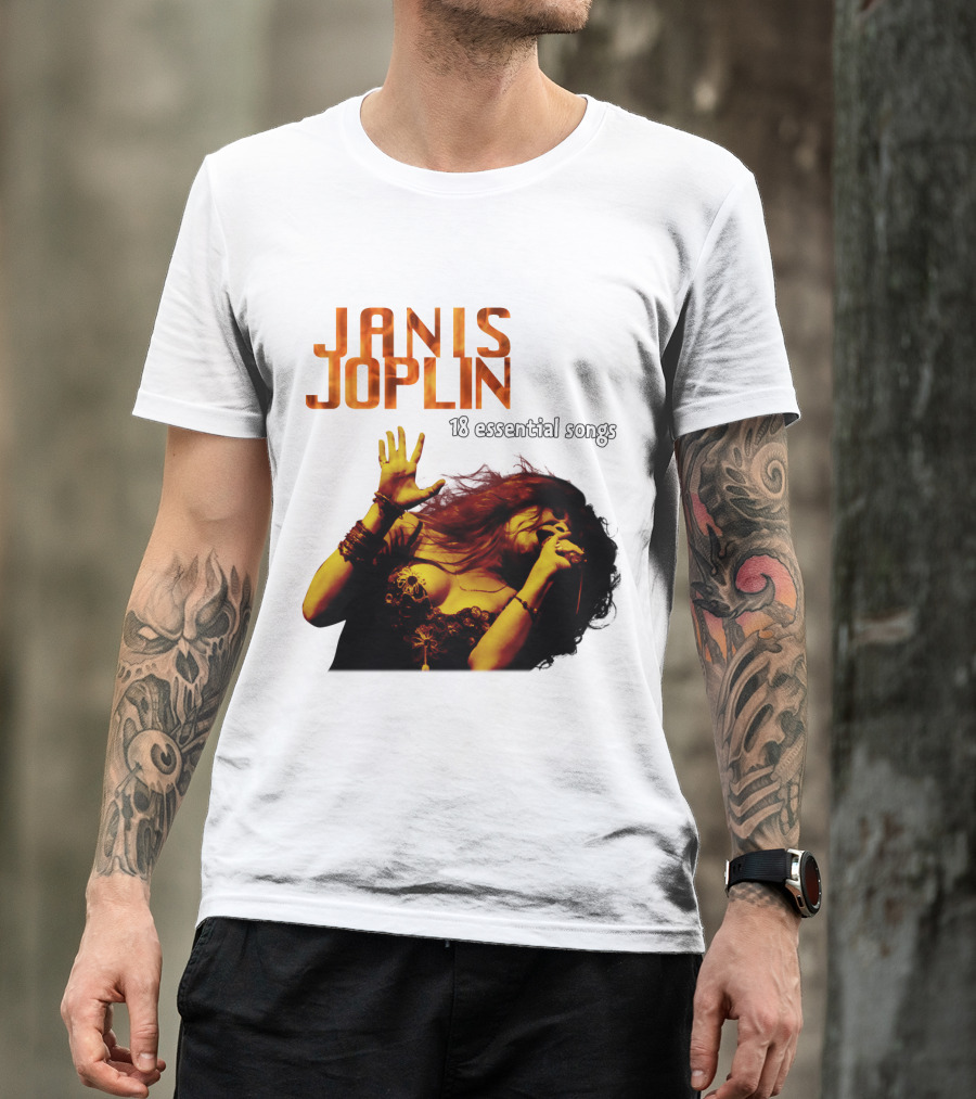 Janis Joplin 18 Essential Songs T-Shirt