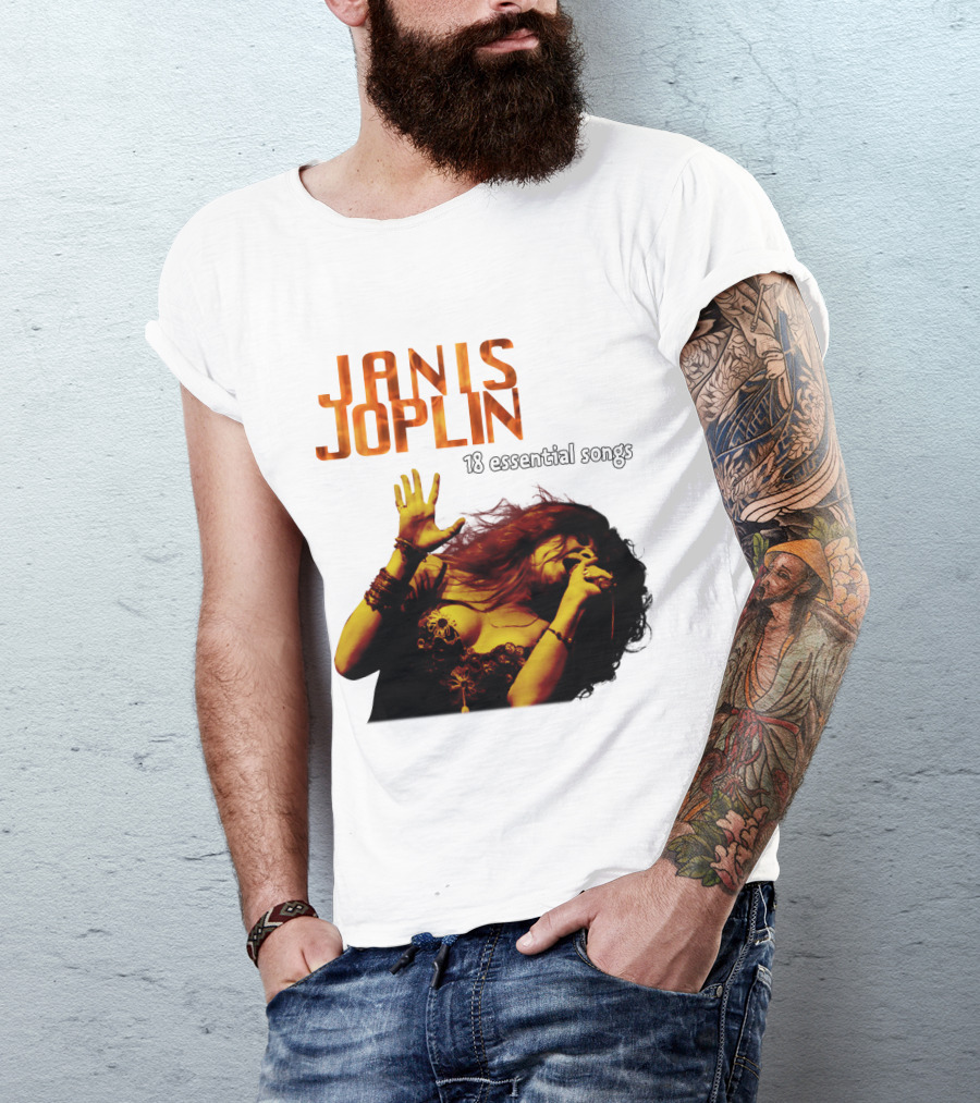 Janis Joplin 18 Essential Songs T-Shirt