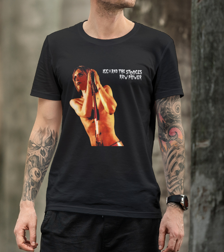 Iggy And The Stooges Raw Power Performance Image T-Shirt