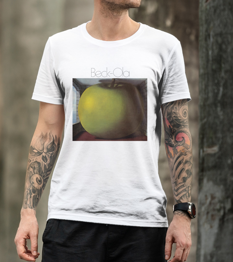 TJB 01 Beck Ola Album Cover Large Green Apple T-Shirt