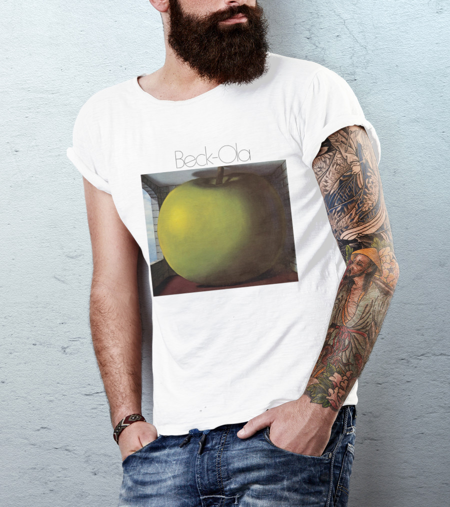 TJB 01 Beck Ola Album Cover Large Green Apple T-Shirt
