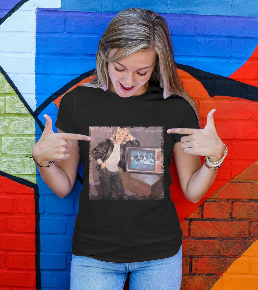 Joni Mitchell Wild Things Run Fast Album Cover T-Shirt