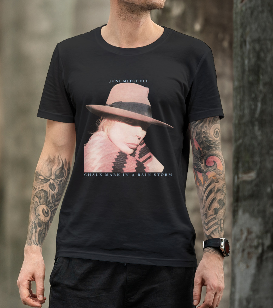 Joni Mitchell Chalk Mark In A Rain Storm Hat T-Shirt