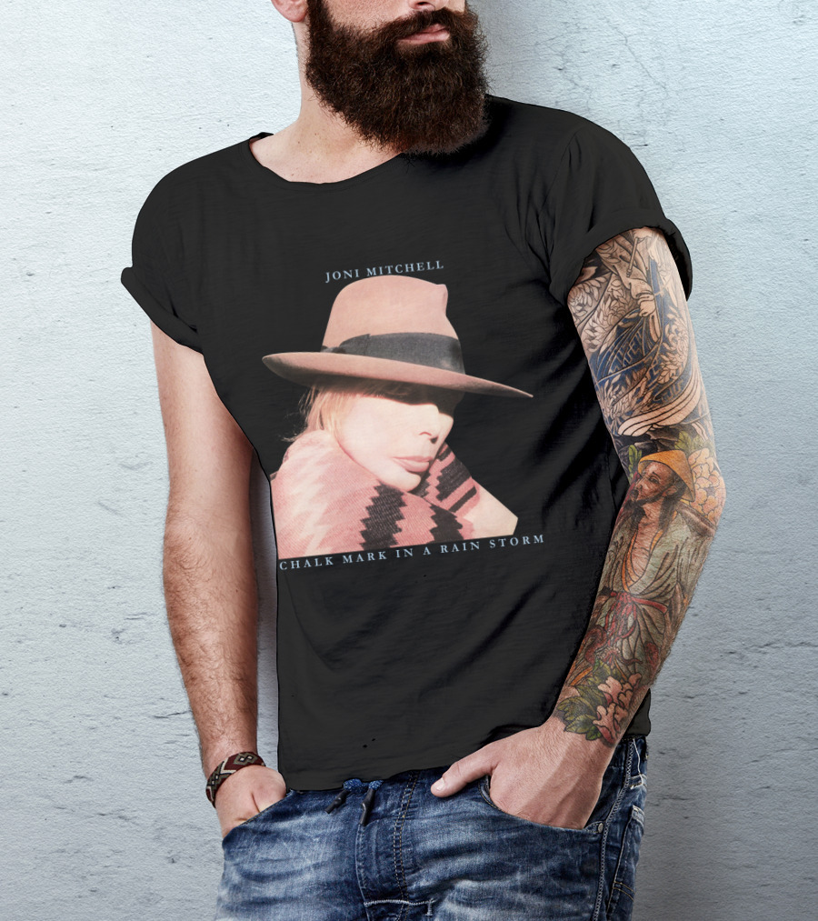Joni Mitchell Chalk Mark In A Rain Storm Hat T-Shirt