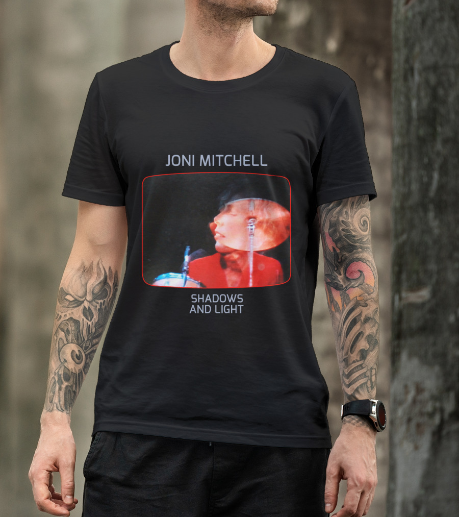 Joni Mitchell Shadows And Light Performance Album Cover Retro Music Art T-Shirt