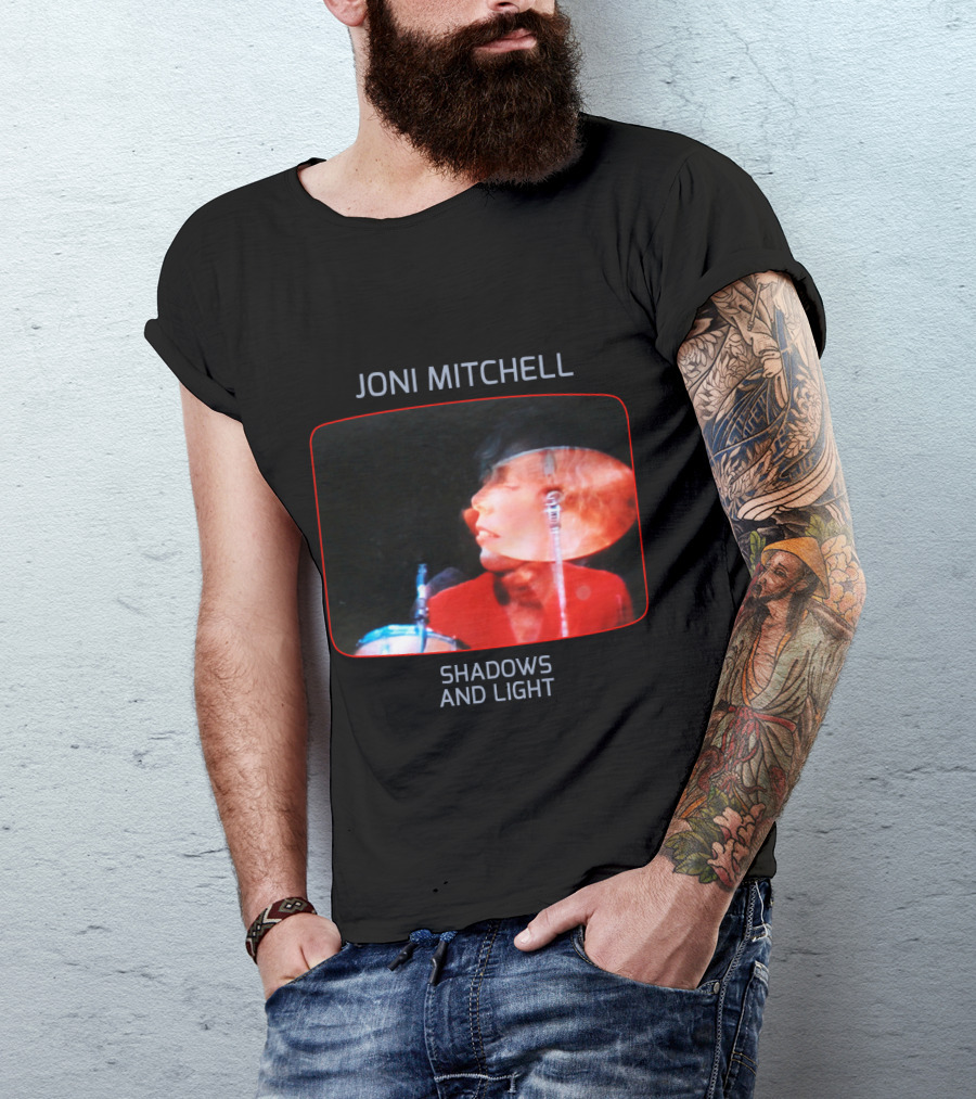 Joni Mitchell Shadows And Light Performance Album Cover Retro Music Art T-Shirt