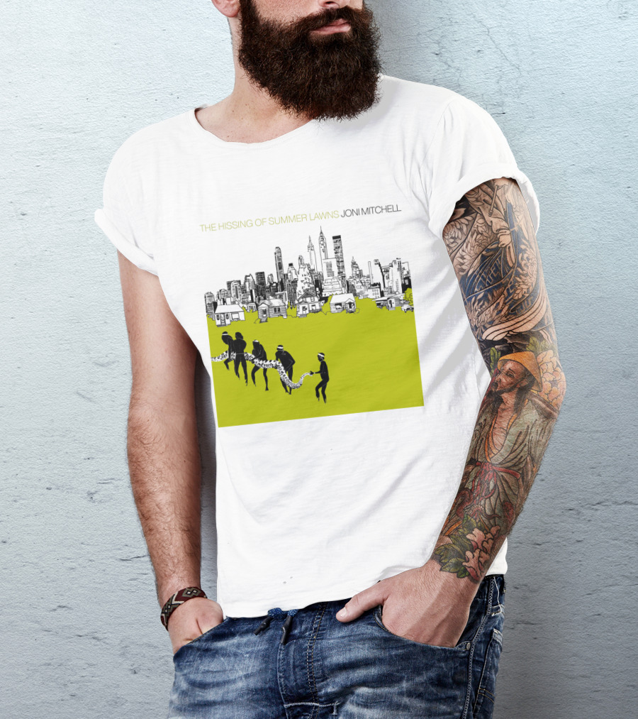 Joni Mitchell The Hissing Of Summer Lawns Cityscape Lawns T-Shirt