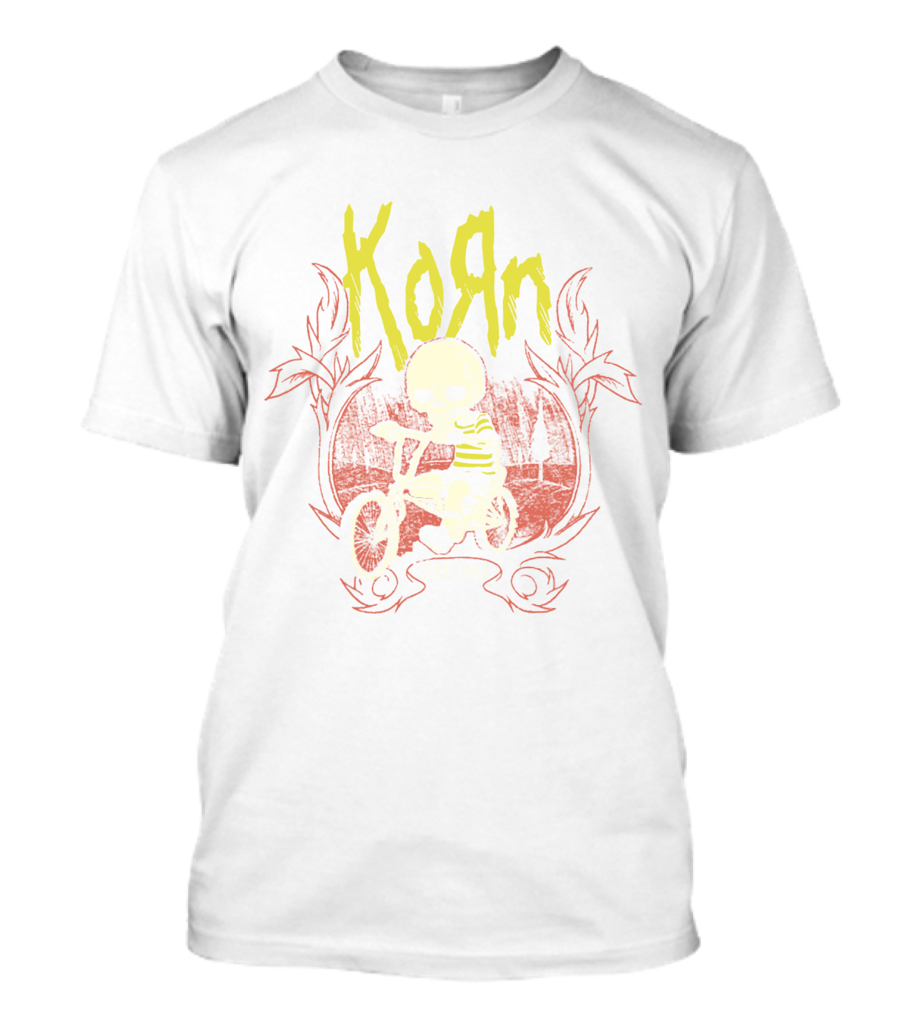 KORN Est 1993 Skull On Bike T-Shirt