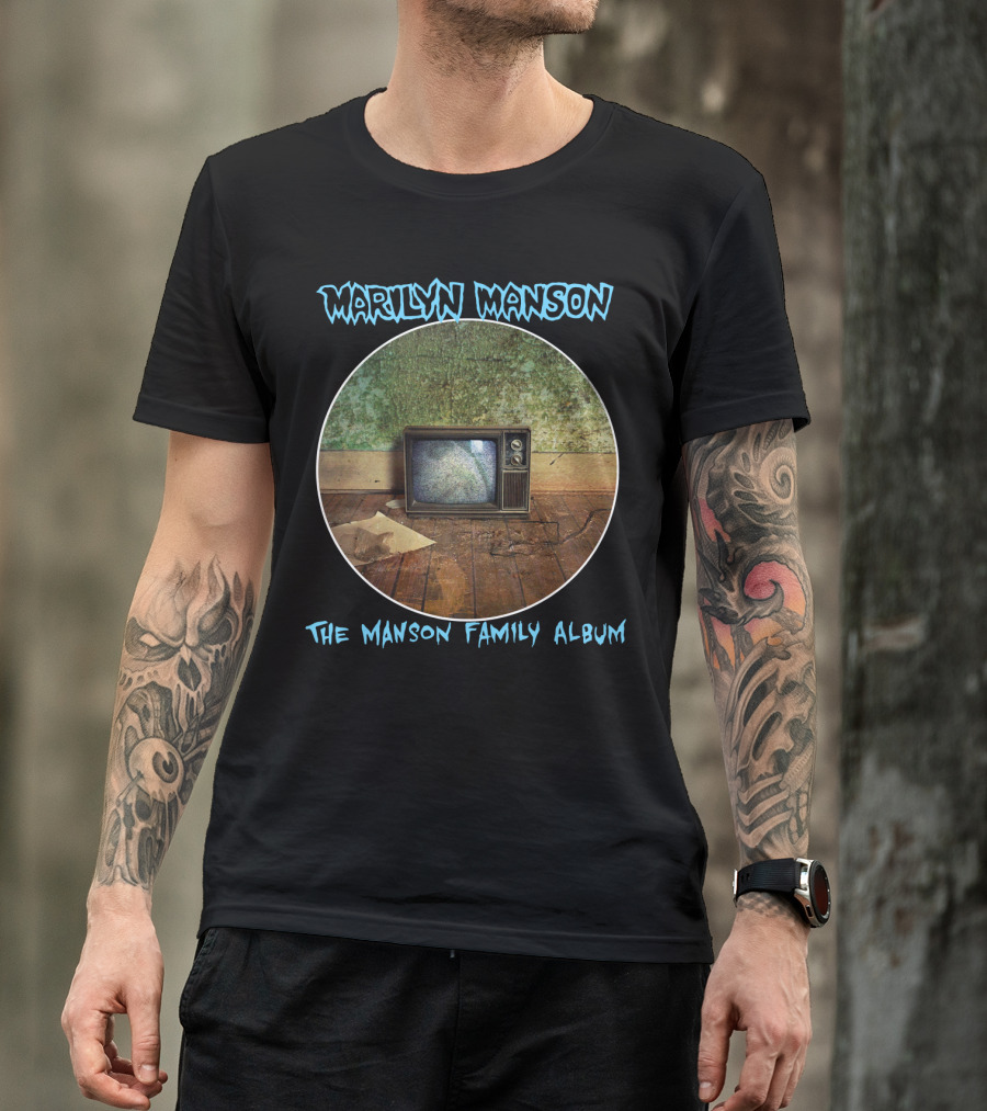 Marilyn Manson The Manson Family Album Vintage Television T-Shirt