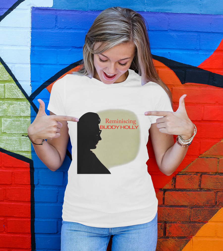 Reminiscing Buddy Holly Iconic Silhouette T-Shirt