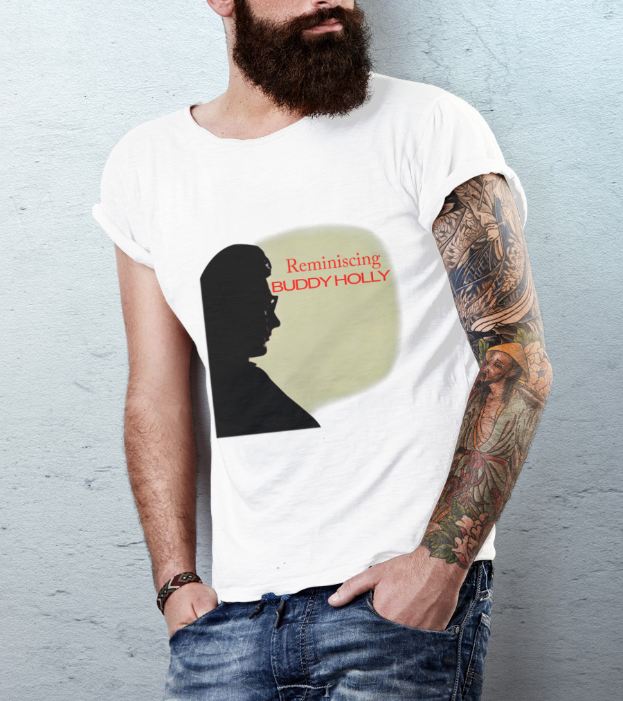 Reminiscing Buddy Holly Iconic Silhouette T-Shirt