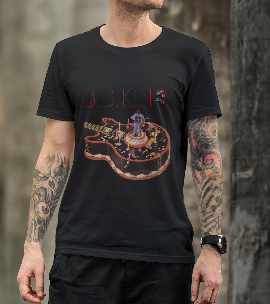 B.B. King Blues N Jazz Guitar Cake T-Shirt