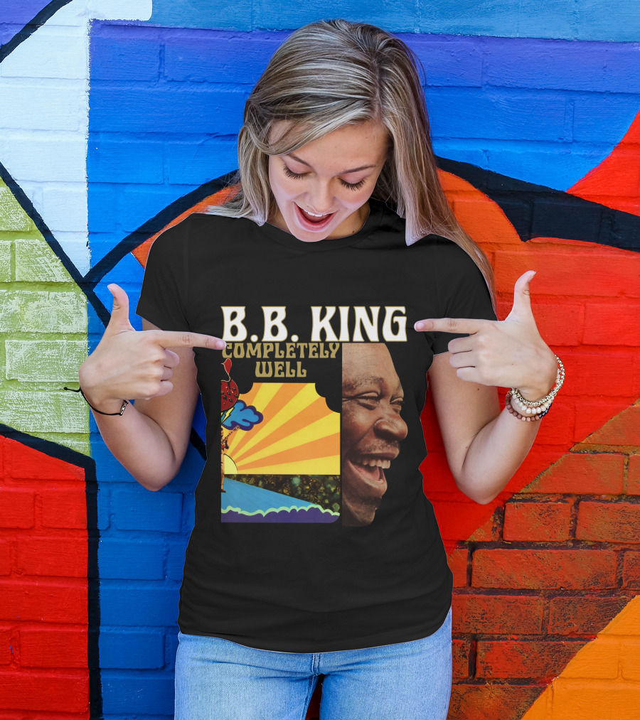 B.B. King Completely Well Vibrant Illustration With Smiling Face T-Shirt