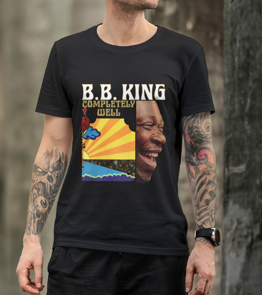 B.B. King Completely Well Vibrant Illustration With Smiling Face T-Shirt