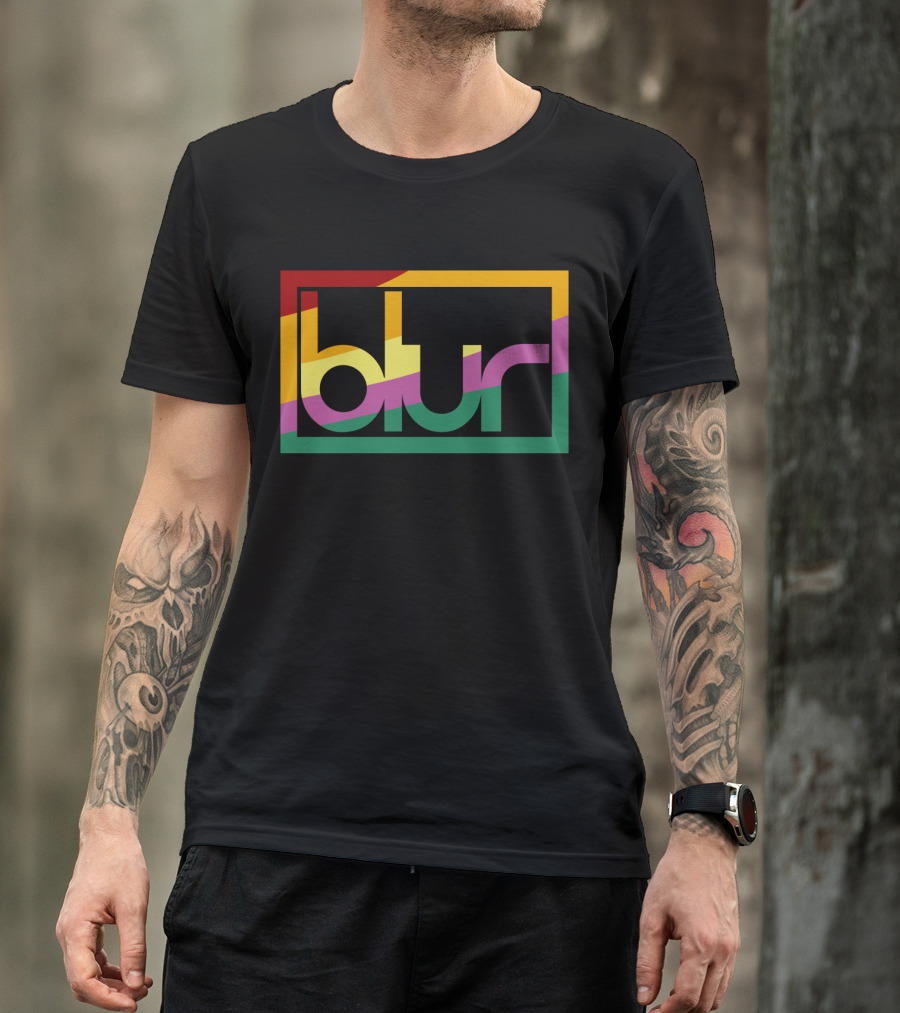 Blur 05 – Retro Spectrum Prism T-Shirt