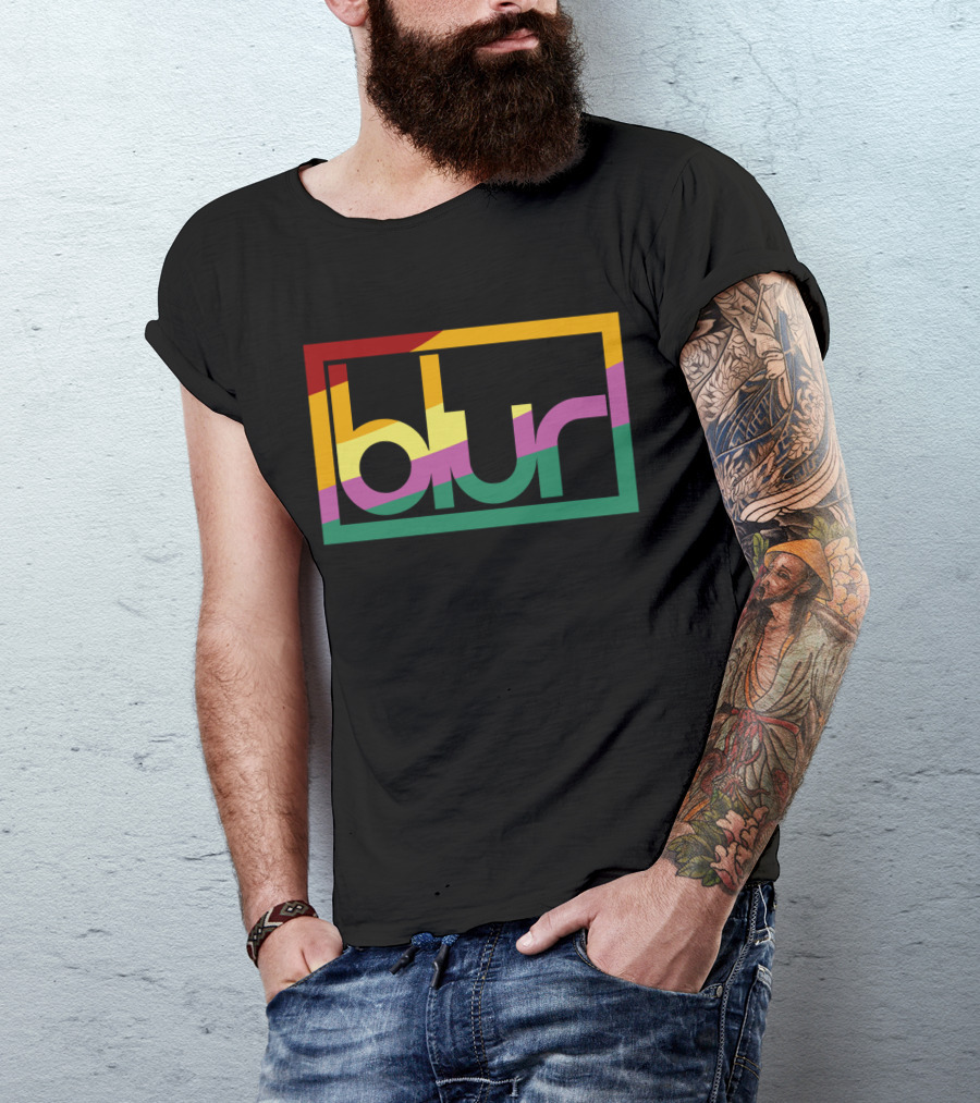 Blur 05 – Retro Spectrum Prism T-Shirt