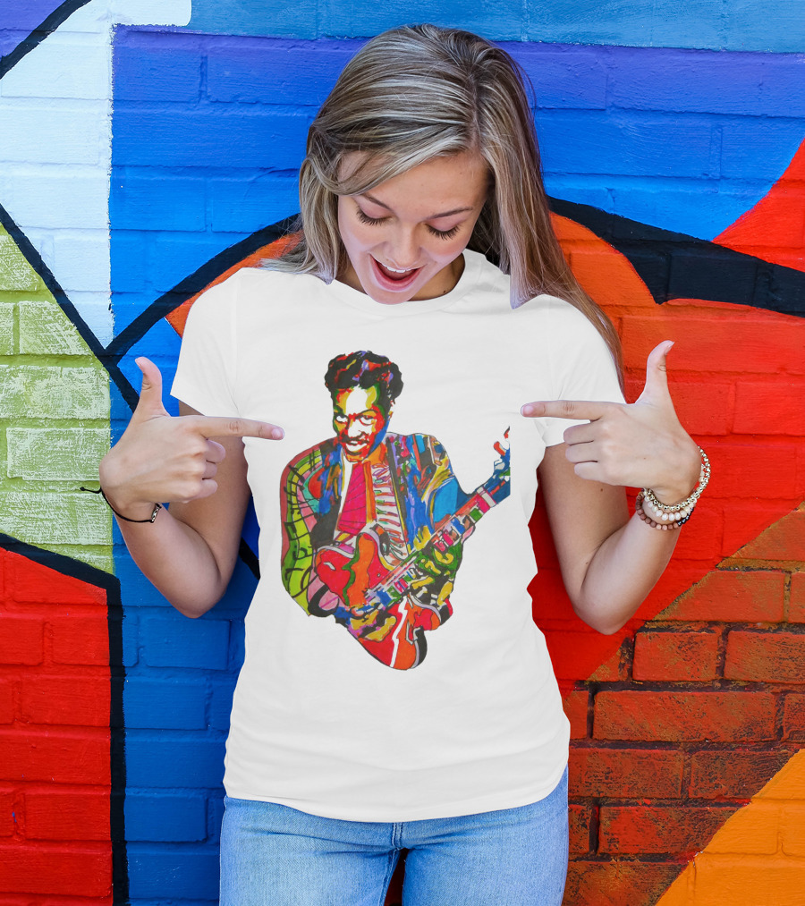 Cbr 03 Psychedelic Guitar Legend Multicolor T-Shirt