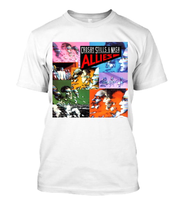 Crosby, Stills And Nash Allies Album Collage T-Shirt
