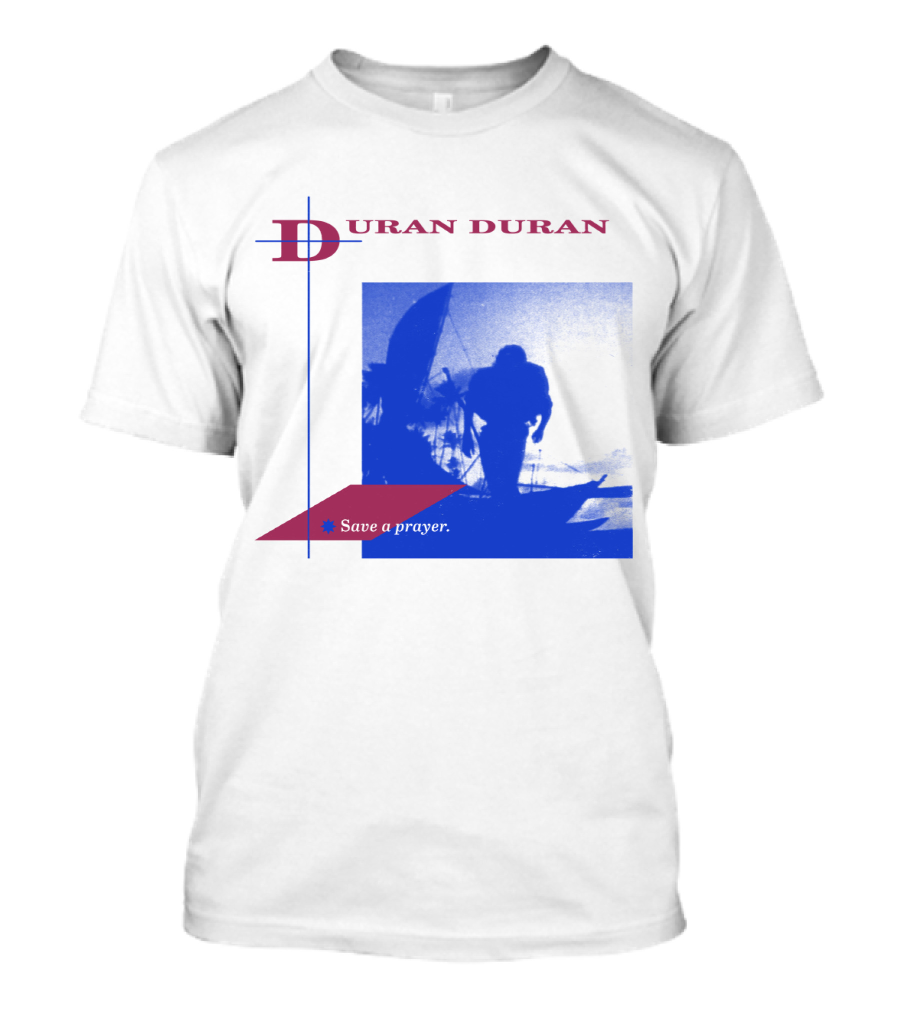 Duran Duran Save A Prayer Blue Abstract T-Shirt