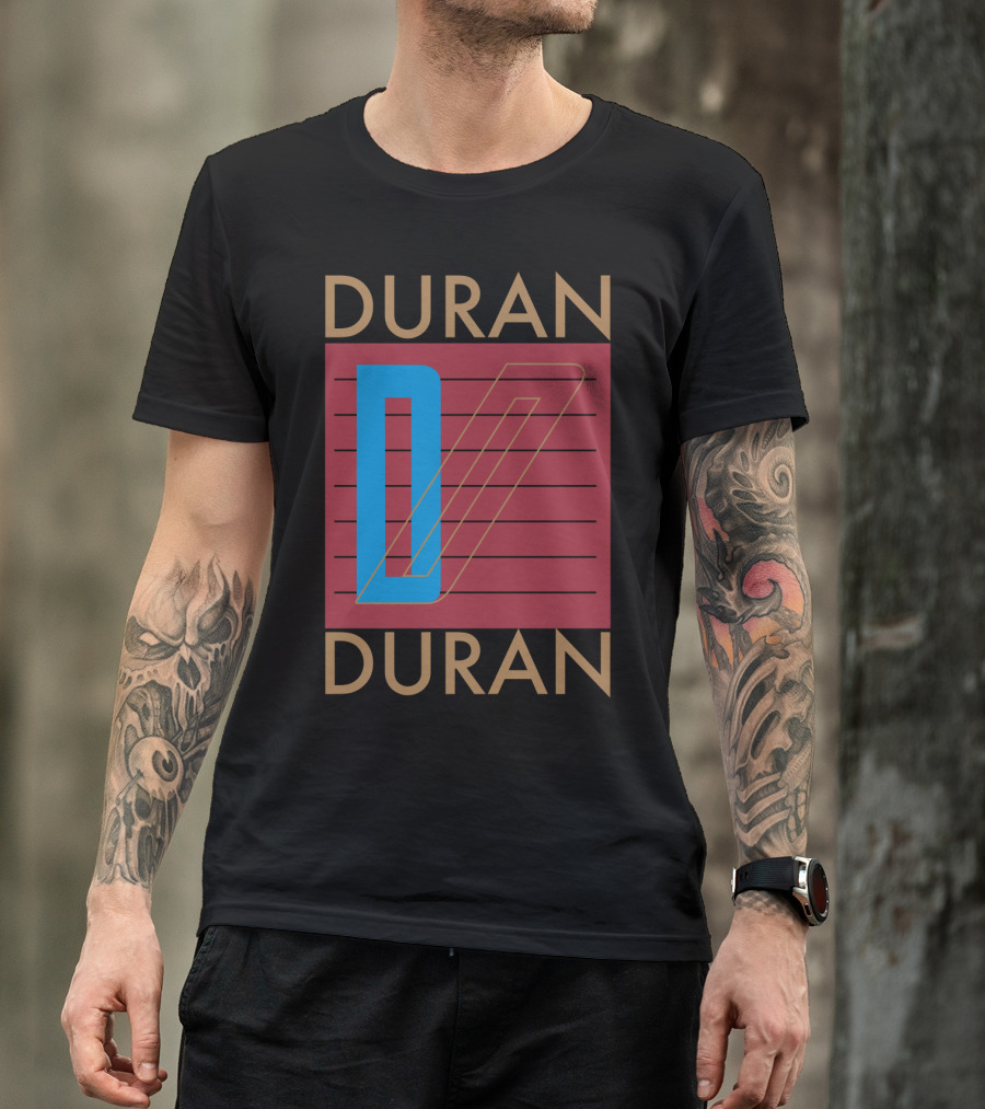 Duran Duran Iconic Logo Design Vintage Style T-Shirt