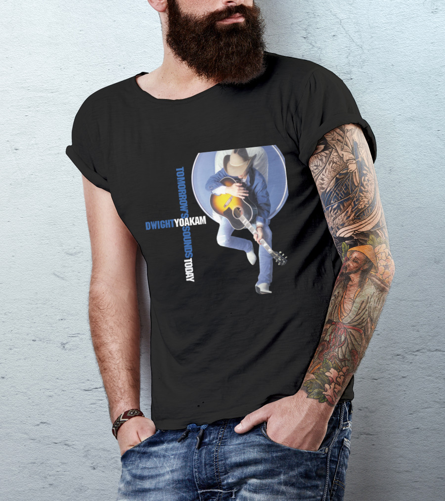 DWIGHT YOAKAM Tomorrow's Sounds Today Cowboy And Guitar T-Shirt