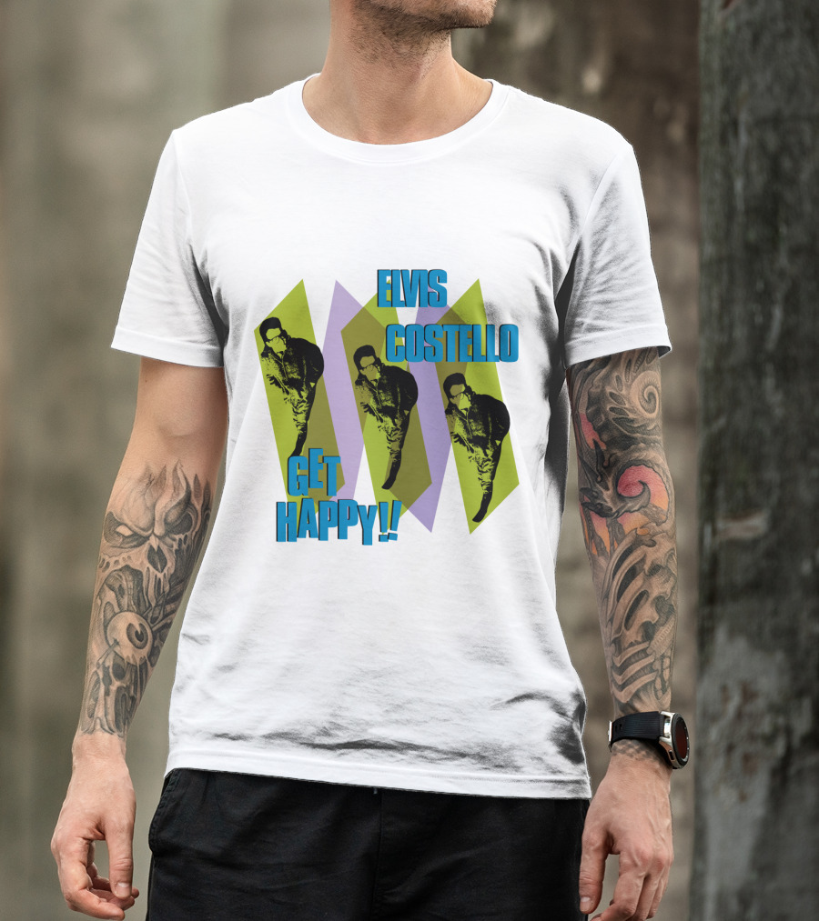 Elvis Costello Get Happy EVCTL 10 Be T-Shirt