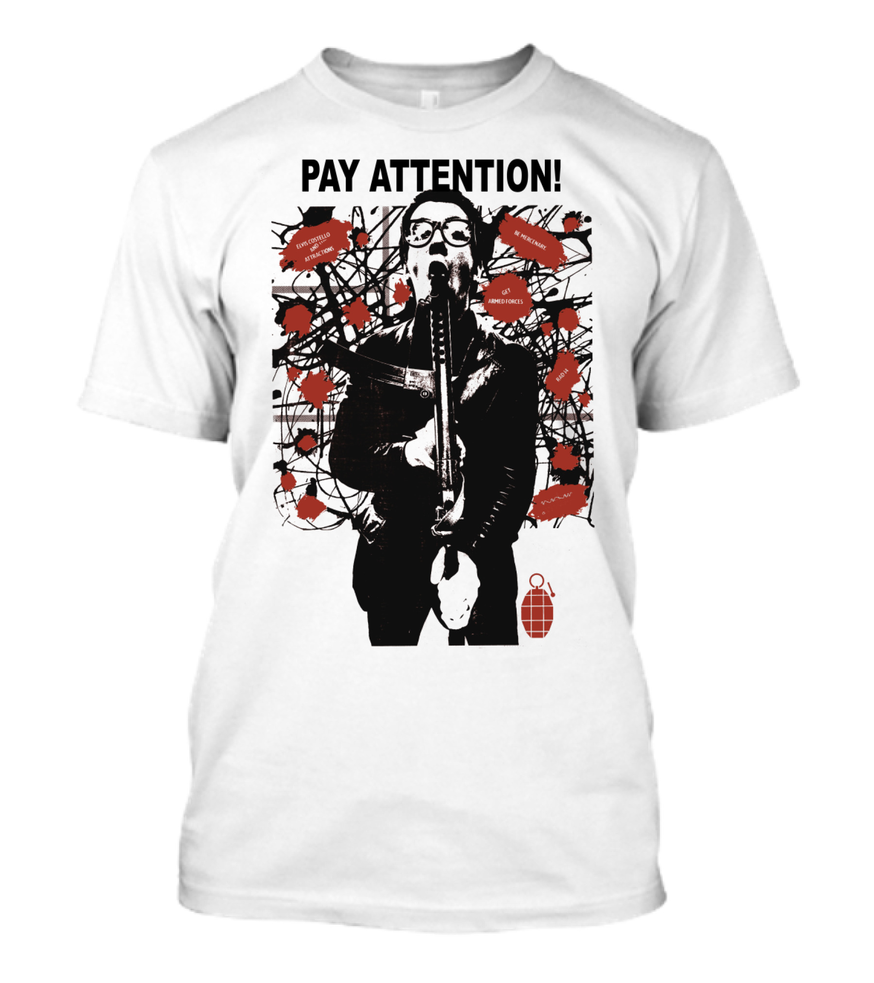Pay Attention EVCTL 15 Amplified Warnings Get Angry New Frenzy T-Shirt