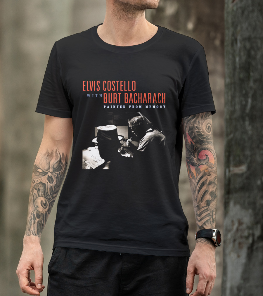 Elvis Costello With Burt Bacharach Painted From Memory T-Shirt