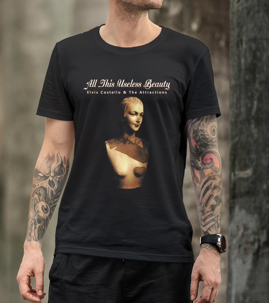 All This Useless Beauty Elvis Costello And The Attractions Mannequin Bust T-Shirt