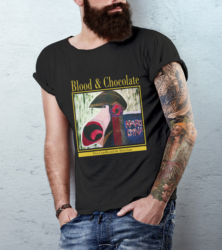 Blood And Chocolate Elvis Costello And The Attractions Napo Dyno T-Shirt