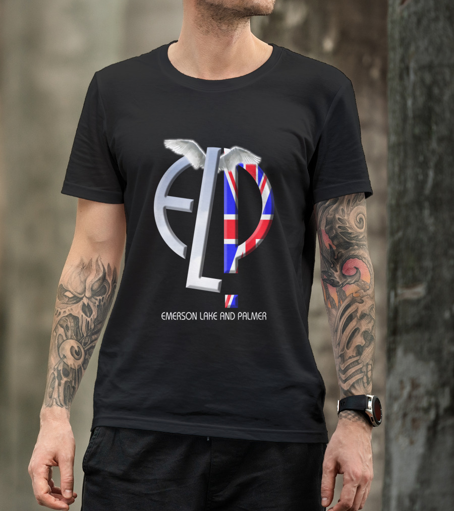 Emerson Lake And Palmer Elp 02 Union Jack Wings T-Shirt