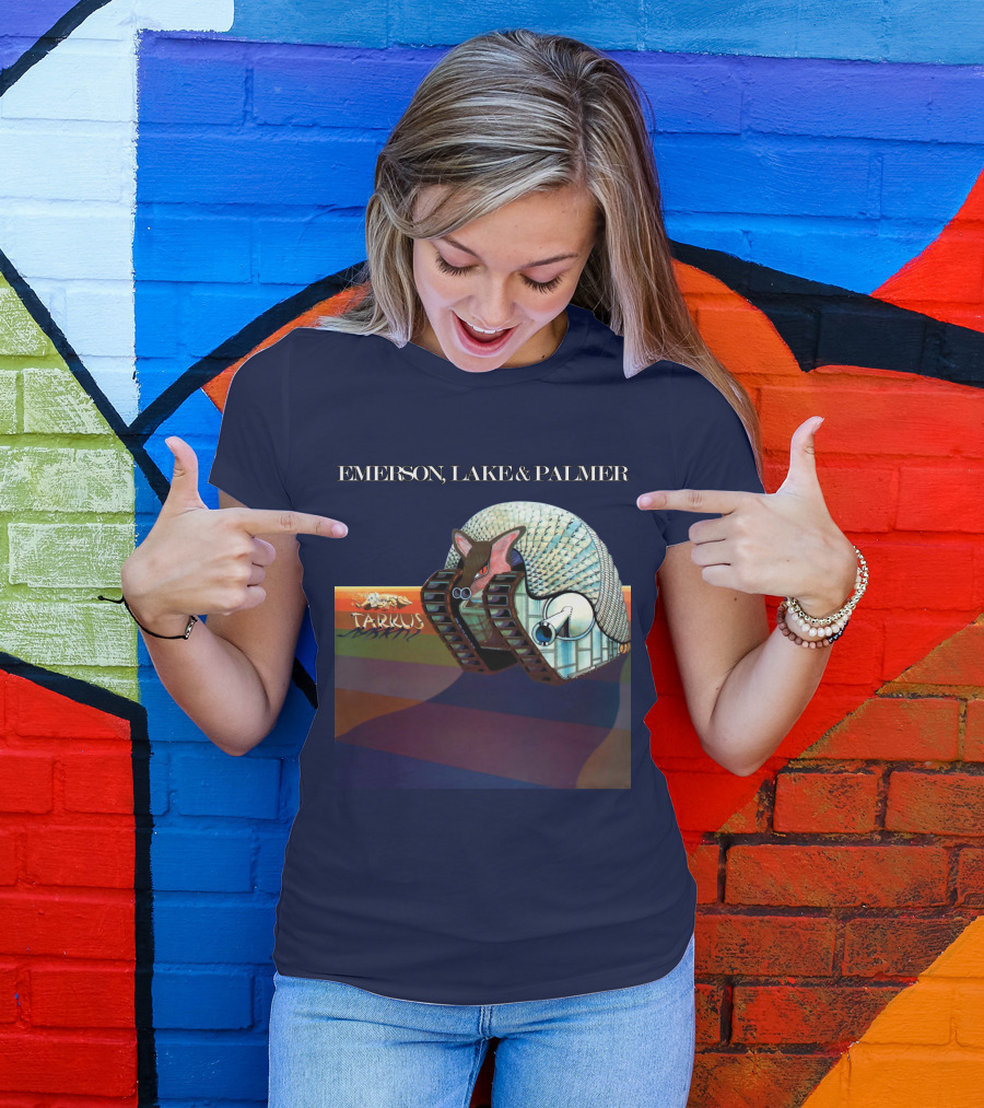 Emerson, Lake And Palmer Tarkus 12 Album Cover T-Shirt
