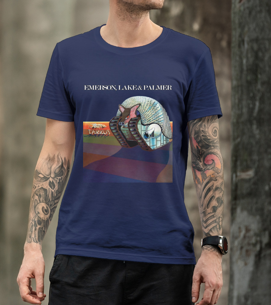 Emerson, Lake And Palmer Tarkus 12 Album Cover T-Shirt
