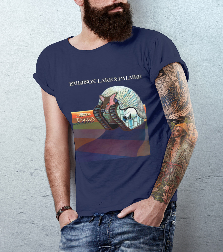 Emerson, Lake And Palmer Tarkus 12 Album Cover T-Shirt