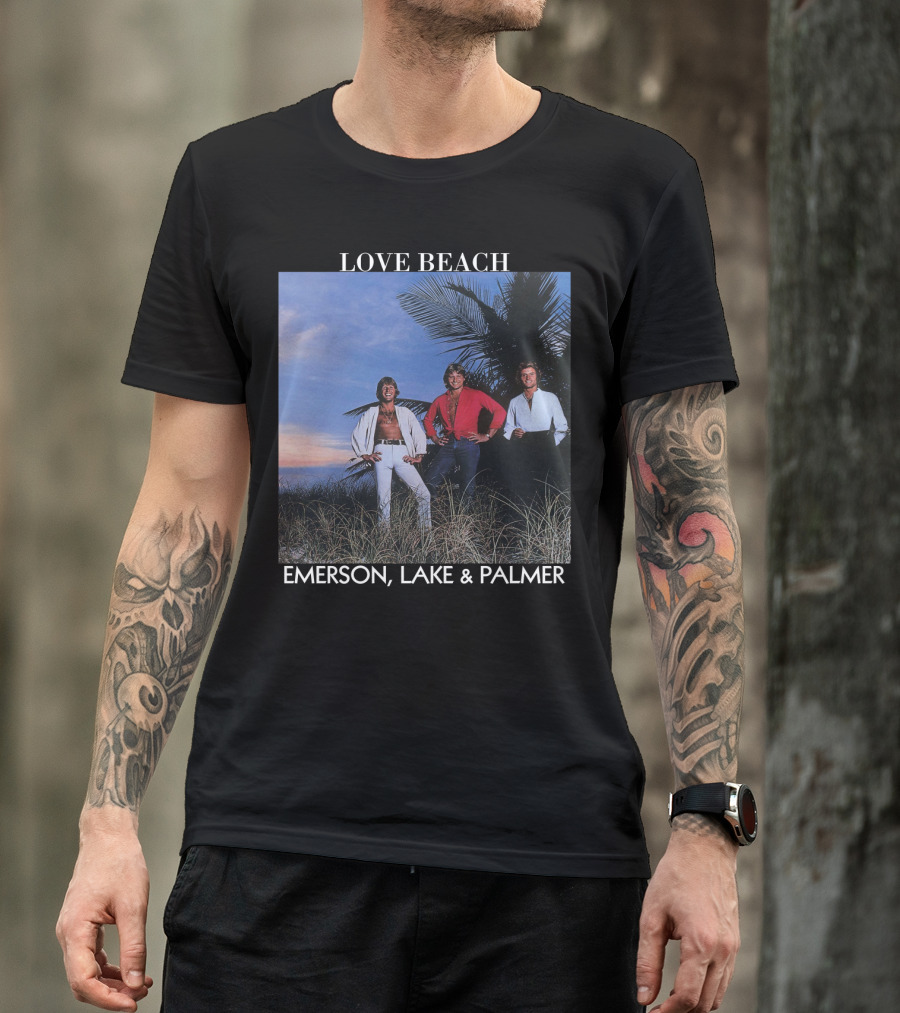 Love Beach Emerson Lake And Palmer Album Cover T-Shirt