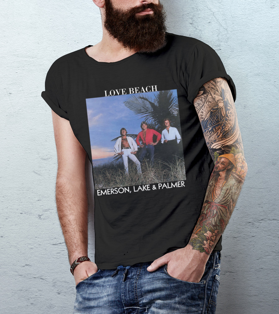 Love Beach Emerson Lake And Palmer Album Cover T-Shirt