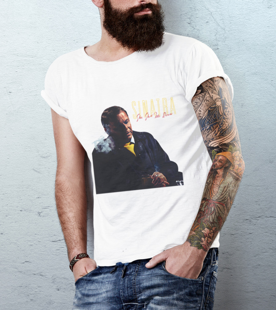 SINATRA She Shot Me Down Smoking Jacket T-Shirt