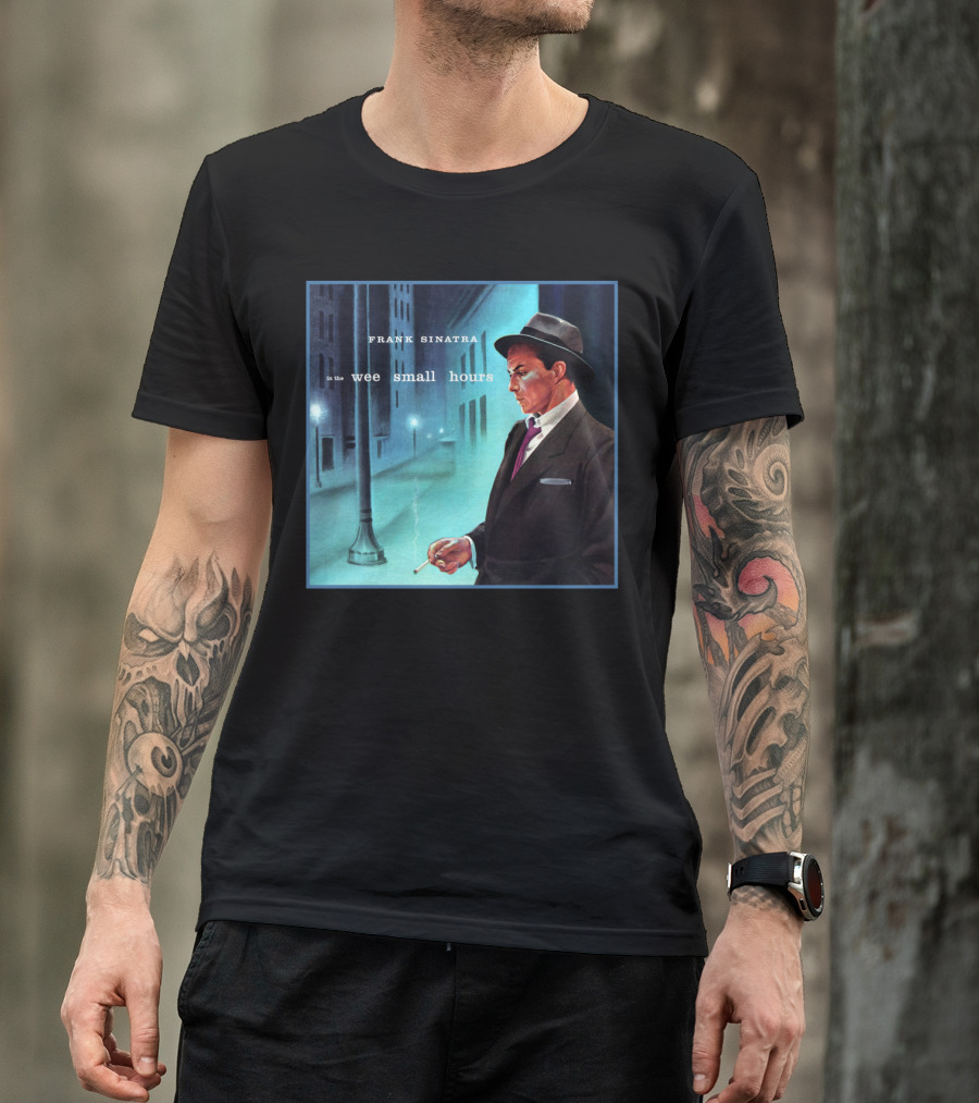 Frank Sinatra In The Wee Small Hours Classic Album Cover Smoking Night Scene T-Shirt