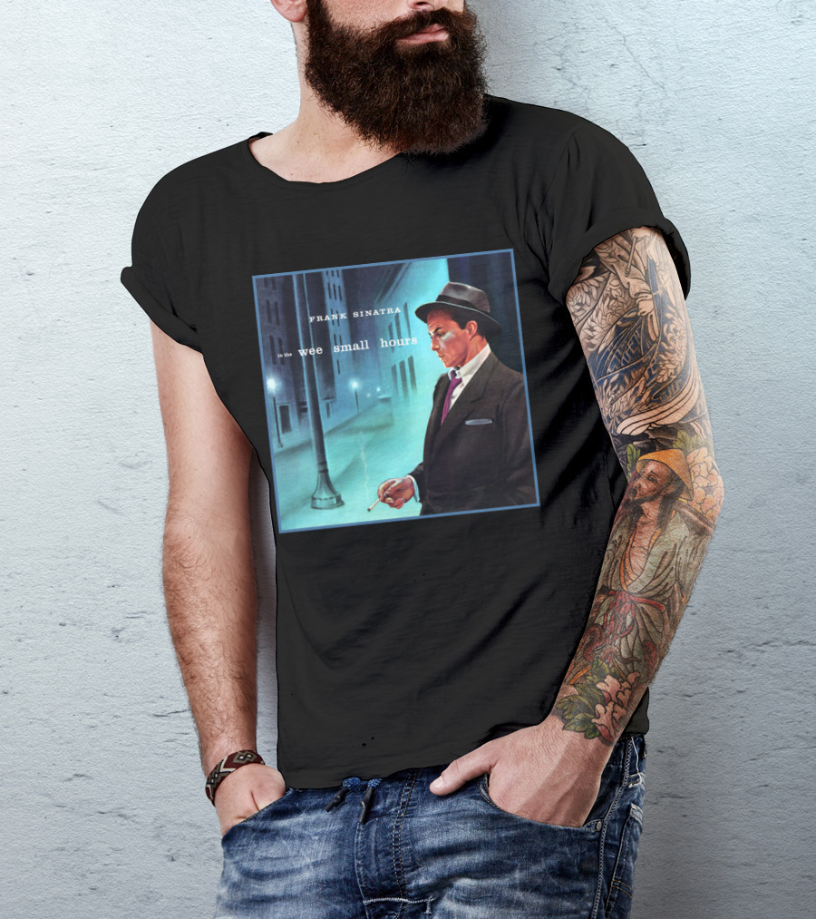 Frank Sinatra In The Wee Small Hours Classic Album Cover Smoking Night Scene T-Shirt