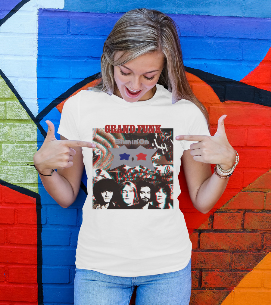 Grand Funk Shinin' On Album Cover Collage 04 T-Shirt