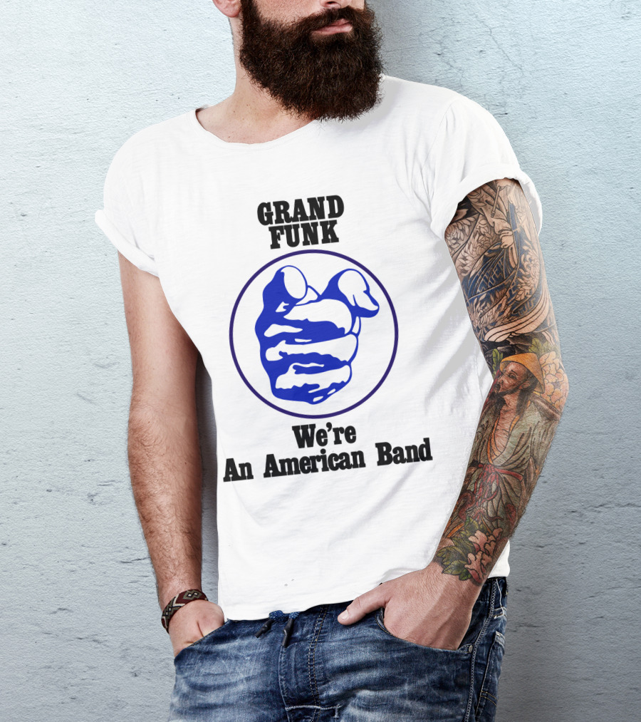 Grand Funk We're An American Band Vintage Fist T-Shirt