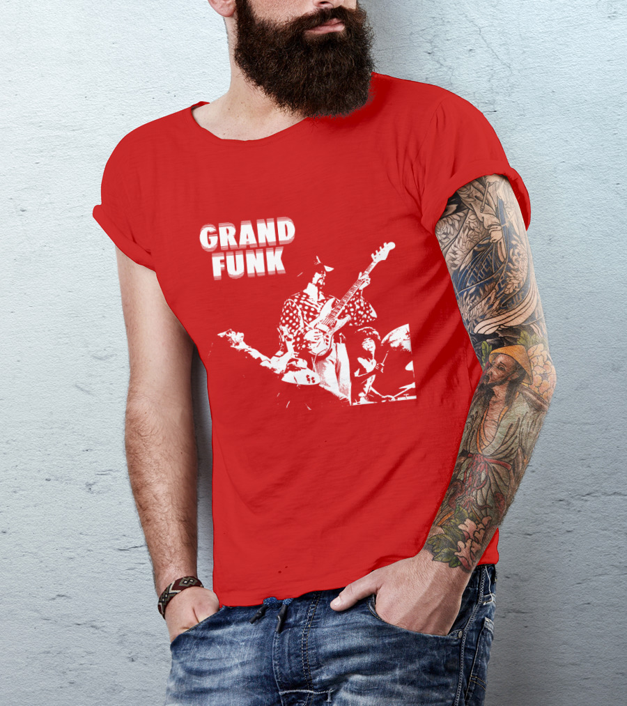 Grand Funk Railroad Band Live Rock Performance GFR 10 T-Shirt